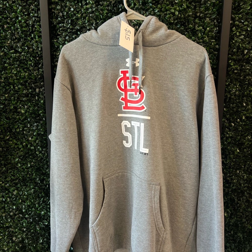 Gray STL Logo Men's Hoodie
